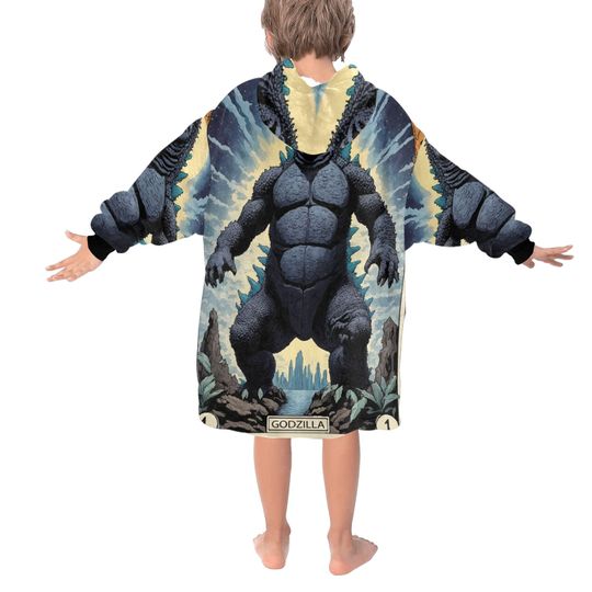 Blanket Hoodie god zilla Gojira Kaiju