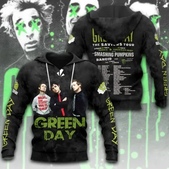 Green Day 3D Hoodie