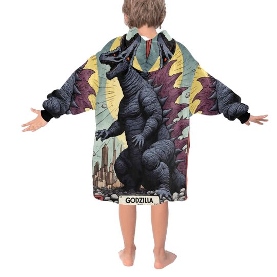 Blanket Hoodie god zilla Gojira Kaiju