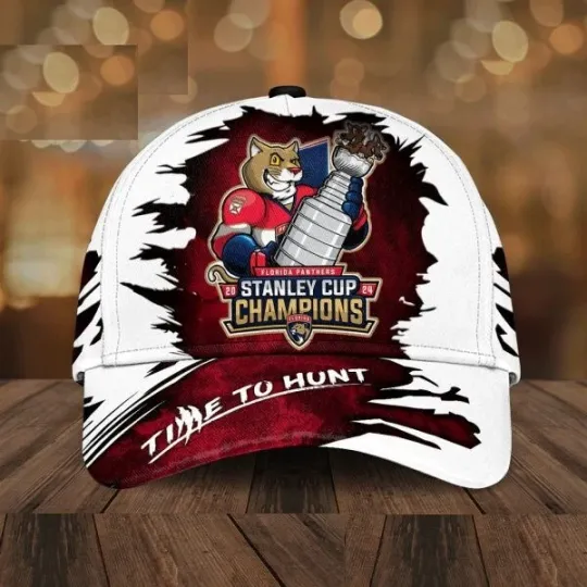 Florida Panthers 2024 Stanley Cup Champions Time To Hunt Classic Cap