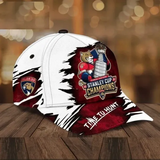 Florida Panthers 2024 Stanley Cup Champions Time To Hunt Classic Cap