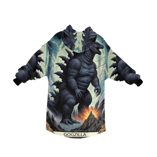 Blanket Hoodie god zilla Gojira Kaiju
