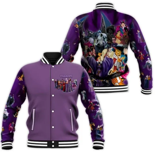 Christmas Gift, Villains Baseball Jacket