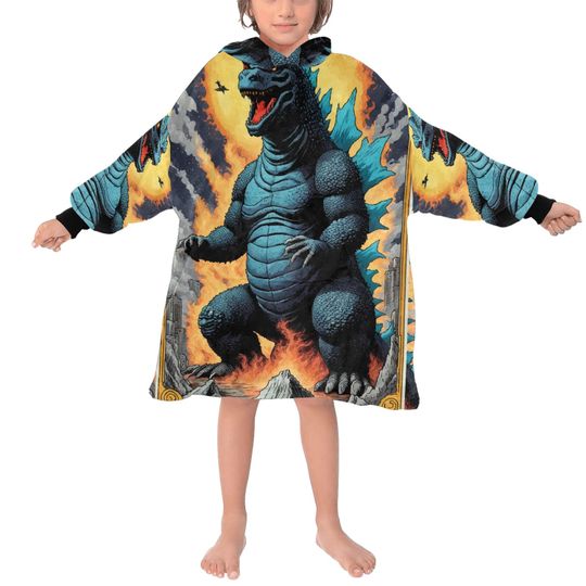 Blanket Hoodie god zilla Gojira Kaiju