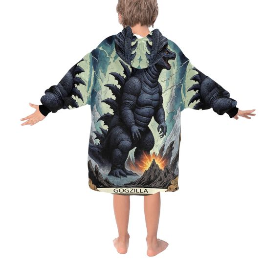 Blanket Hoodie god zilla Gojira Kaiju
