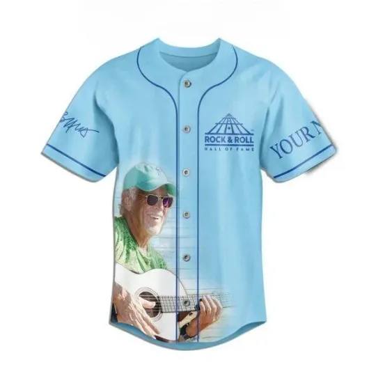 Jimmy Buffett Introduction Of Rock And Roll 2024 Personalized Baseball Jersey