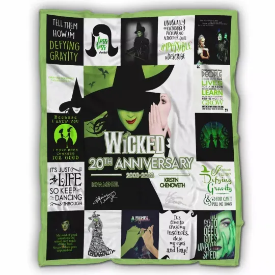 Broadway Wicked The Musical 20th Anniversary Fleece