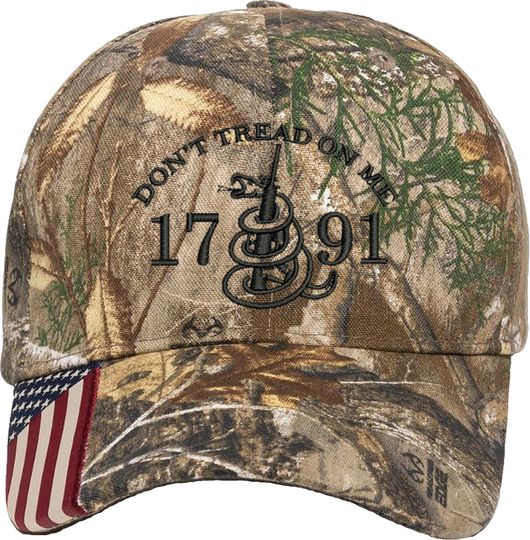 Don't Tread On Me 2nd Amendment 1791 Embroidered Baseball One Size Fits All Structured Hat