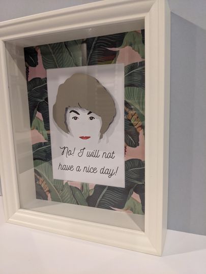 Dorothy Zbornak Stay Golden Dimensional Framed Art