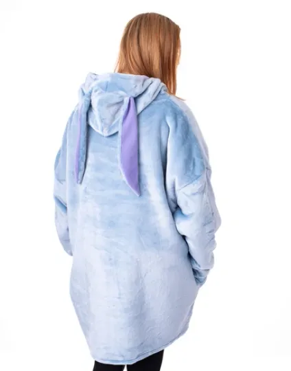 Disney Blue Eeyore Blanket Hoodie Womens