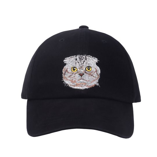 Hatphile Scottish Fold Cat Embroidery Baseball Cap