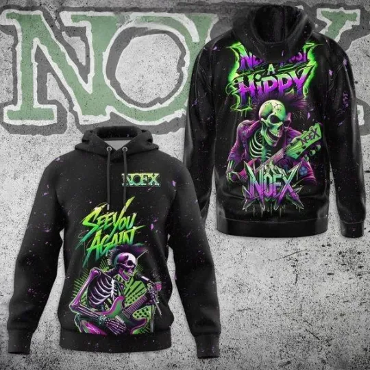 NOFX Never Trust A Hippy See You Again Hoodie