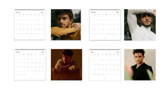 Jonathan Bailey 2025 Calendar Wall, Bridgerton Wicked Celebrity Caledar