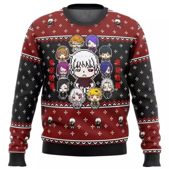 Toky Ghoul Sprites Ugly Christmas Sweater