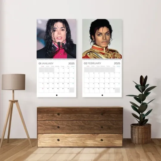 Michael Jackson Calendar 2025, Michael Jackson Celebrity 2025 Wall Calendar