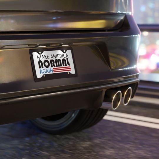 Make America Normal Again License Plate | Car Accessories