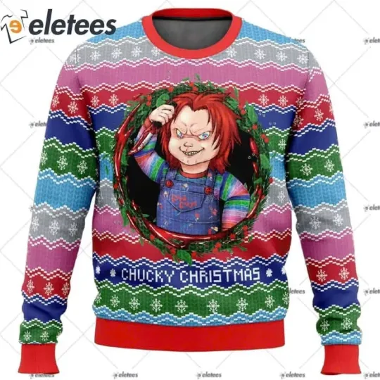 Chucky Christmas Ugly Christmas Sweater - Horror Festive Collection