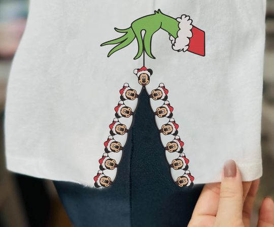 Chirstmas Light Side Green Side Bow Sweatshirts