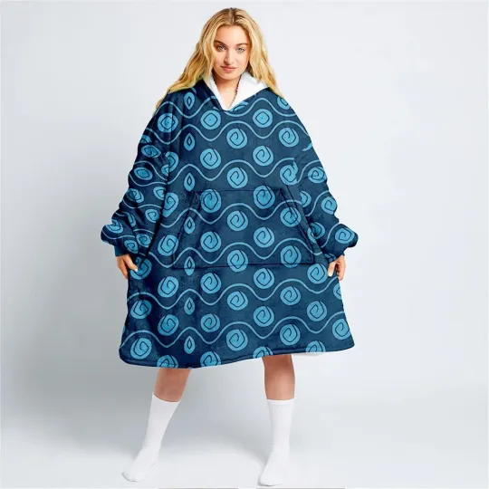 Zoro Arlong Park OP Pattern Blanket Hoodie