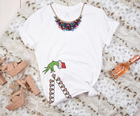 Chirstmas Light Side Green Side Bow Sweatshirts