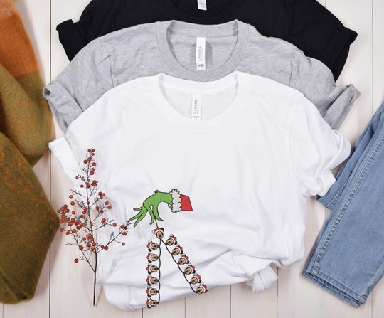 Chirstmas Light Side Green Side Bow Sweatshirts