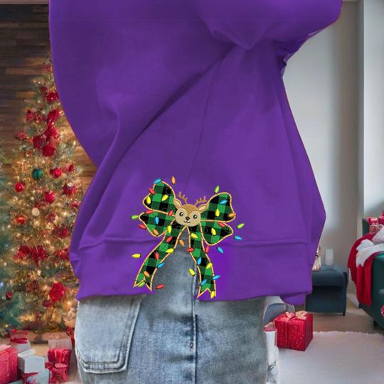 Greench Bow Side Bow Sweatshirts