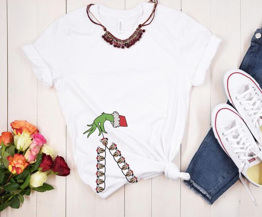 Chirstmas Light Side Green Side Bow Sweatshirts