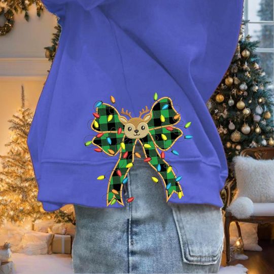 Greench Bow Side Bow Sweatshirts