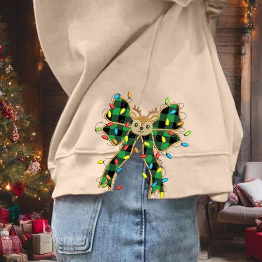 Greench Bow Side Bow Sweatshirts