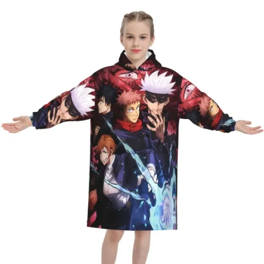 Jujutsu Satoru Gojo Oversized Blanket Hoodie