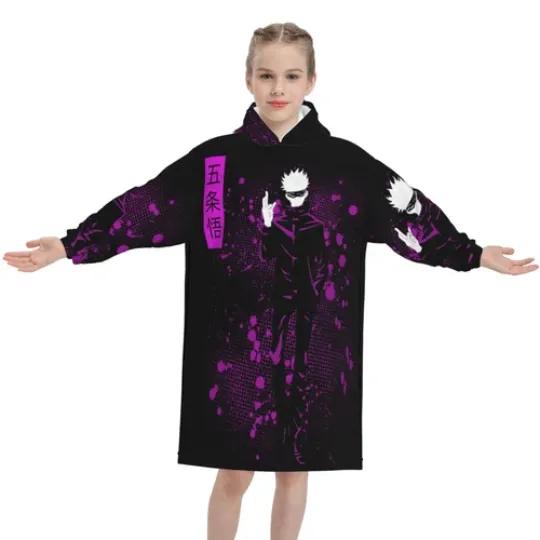 Jujutsu Satoru Gojo Oversized Blanket Hoodie
