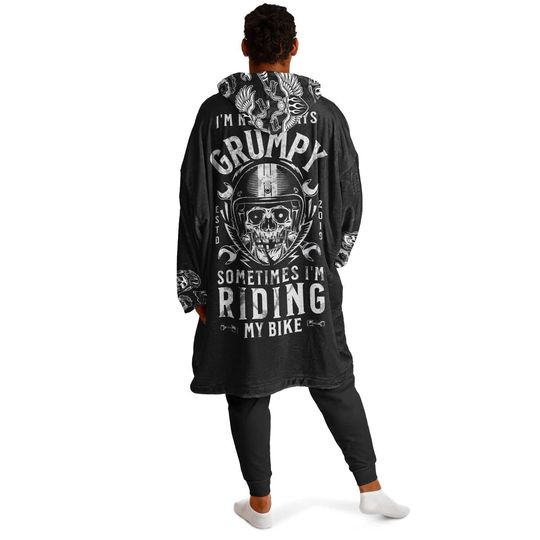 Grumpy Biker Oversized Blanket Hoodie