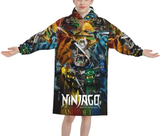 Ninjago Cartoon Oversized Blanket Hoodie