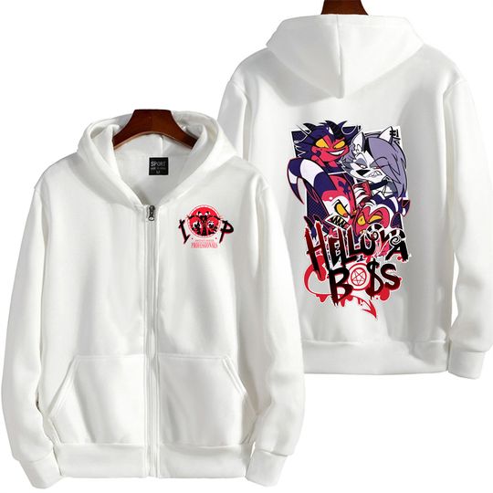 Helluva Boss Men Zip Up Hoodie