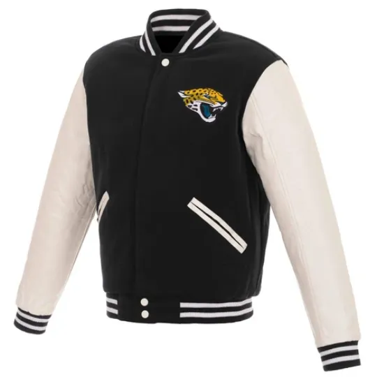 Jacksonville Jaguars Letterman Black Varsity Jacket