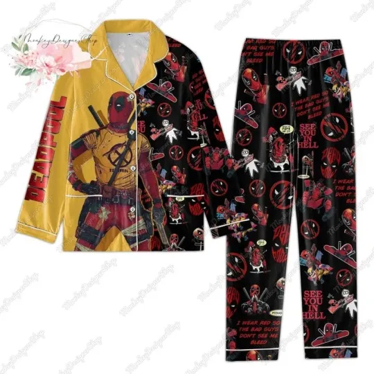 Deadpool Holiday Pajamas Set For Marvel Fans This Christmas