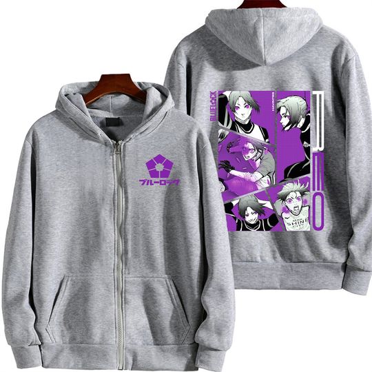 Blue Lock Mikage Reo Men Zipper Hoodie