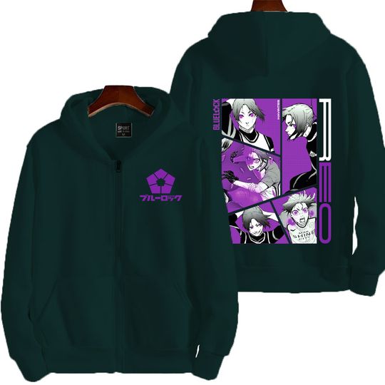 Blue Lock Mikage Reo Men Zipper Hoodie
