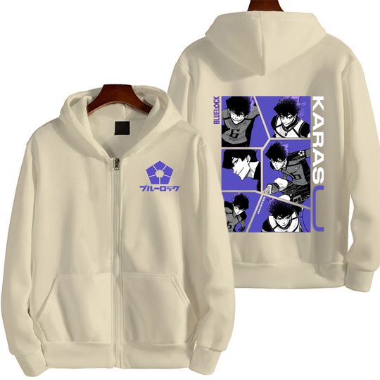 Blue Lock Karasu Tabito Men Zip Up Hoodie