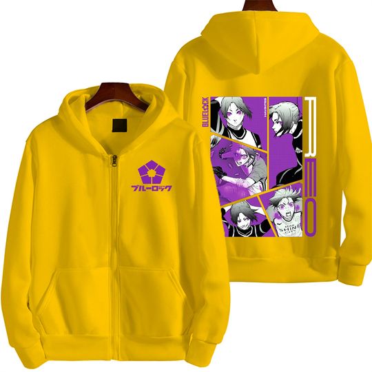 Blue Lock Mikage Reo Men Zipper Hoodie