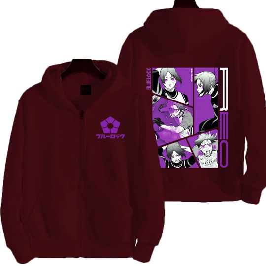 Blue Lock Mikage Reo Men Zipper Hoodie