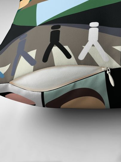 the beatles minimal album covers Pillow