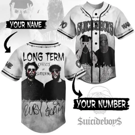 Suicideboys Long Term Effects Of Suffering Personalized Baseball Jersey