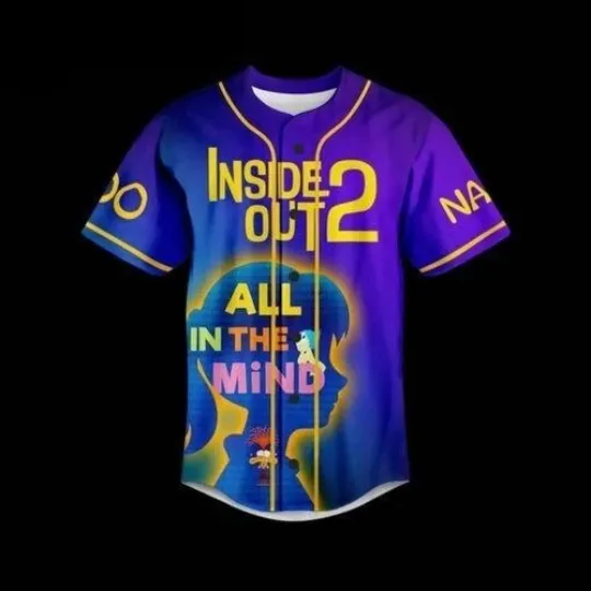 Inside Out 2 It’s Okay To Feel Customized Baseball Jersey