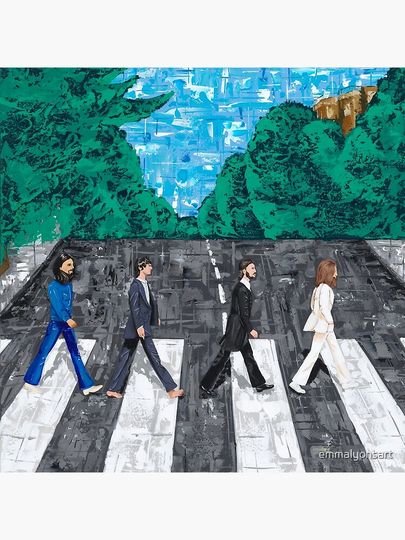 Abstract Abbey Road Pillow