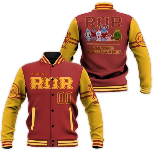 Personalized Monster University ROR Uniform Disney Baseball Jacket