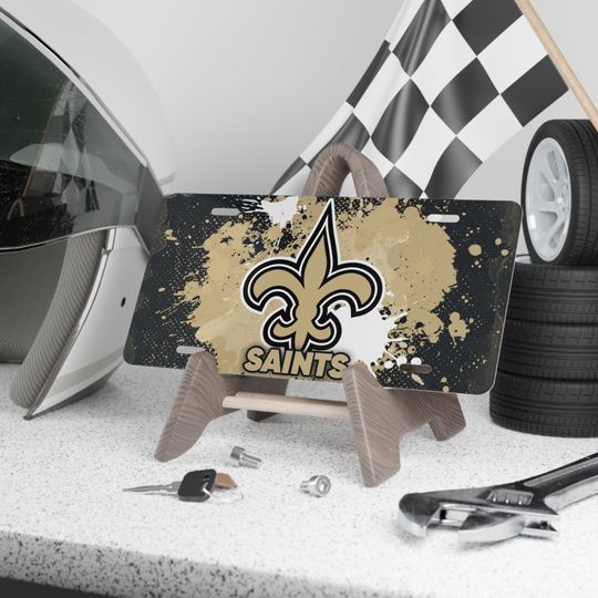 New Orleans Saints Vanity License Plate for football Fan