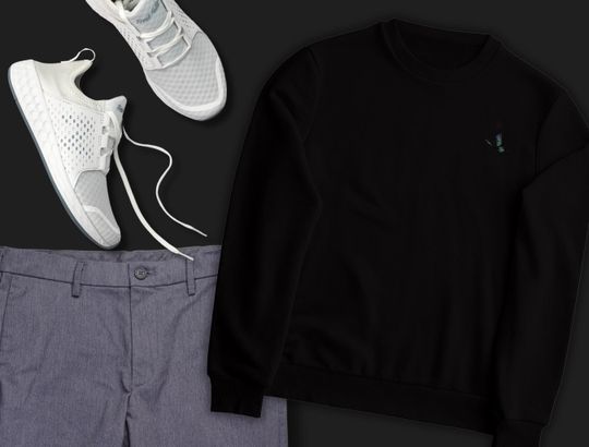 Toky Ghoul Inspired Crewneck Sweatshirt | Minimalist Embroidered Butterfly Design | Unisex Anime Sweatshirt | Subtle Toky Ghoul Merch