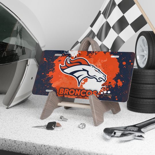 Denver Broncos Vanity License Plate for football Fan