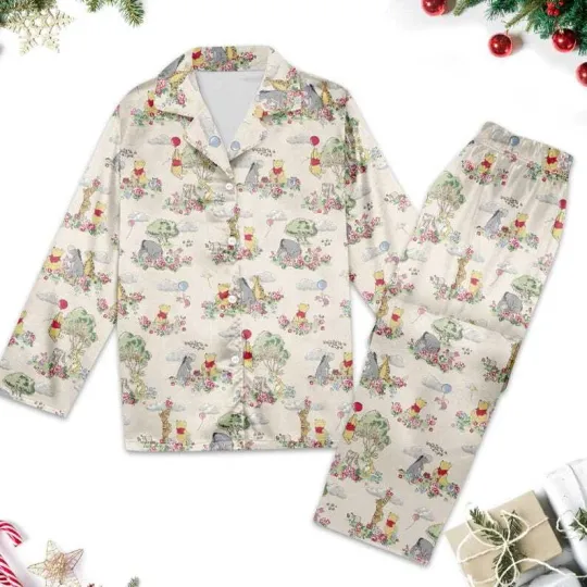 Winnie The Pooh Pajamas,Tigger Piglet Eeyore Pajamas Set